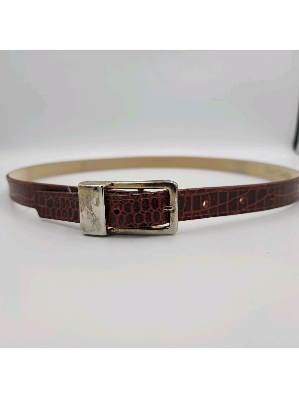 sarah coventry Women's Leather Belt Brown Fits 27-31"